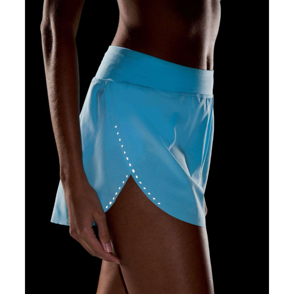 NEW Women Lululemon Find Your Pace Lined High-Rise Short 3" Blue Chill 🧊 Size 4